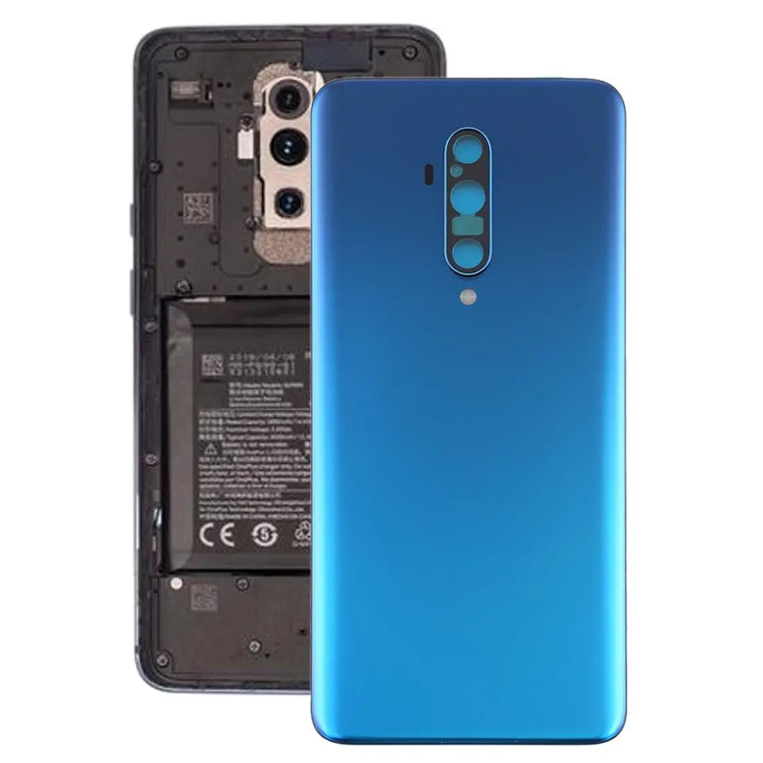 Oneplus 7T Pro {With Camera Lens} Back Panel Housing Body Back Glass Blue