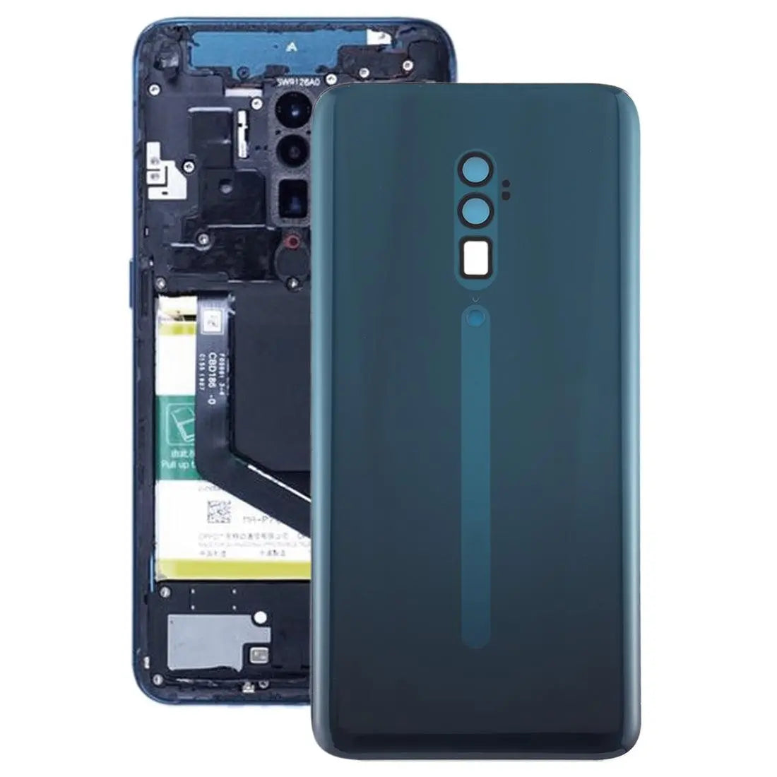 Reno 10x Zoom Back Panel Housing Body Back Glass Green