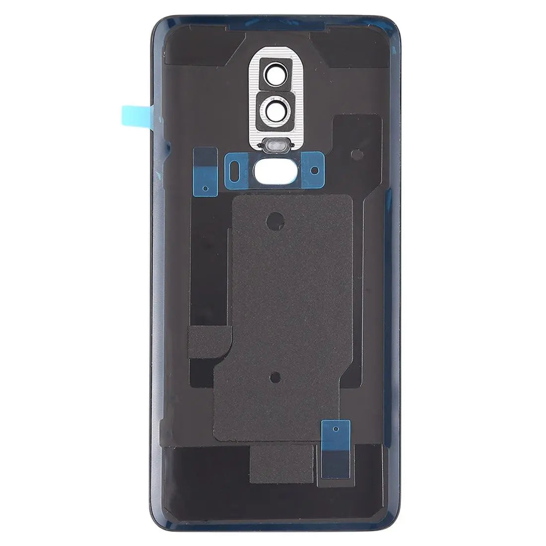 Mozomart Battery Door Back Panel Housing for Oneplus 6 {With Camera Lens} : Midnight Black - Zeespares.in