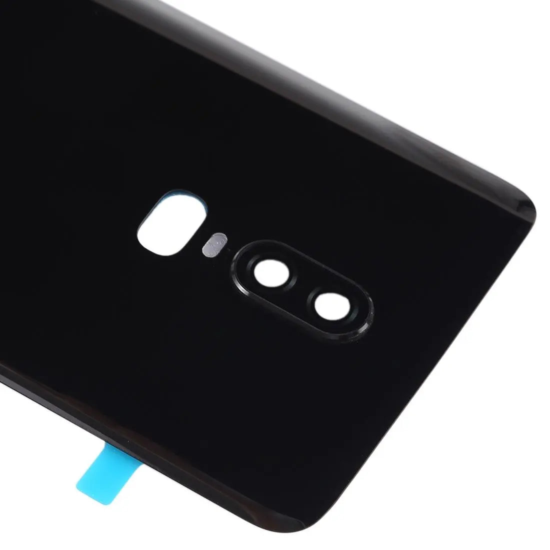 Mozomart Battery Door Back Panel Housing for Oneplus 6 {With Camera Lens} : Midnight Black - Zeespares.in