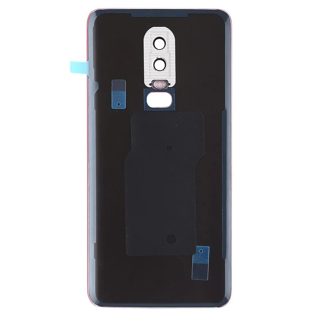 Mozomart Battery Door Back Panel Housing for Oneplus 6 {With Camera Lens} : Red - Zeespares.in