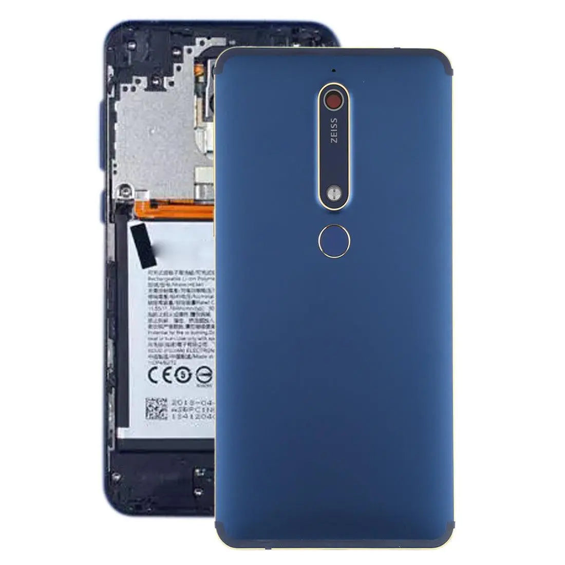 Nokia 6.1 Back Panel Housing Body Back Glass Blue