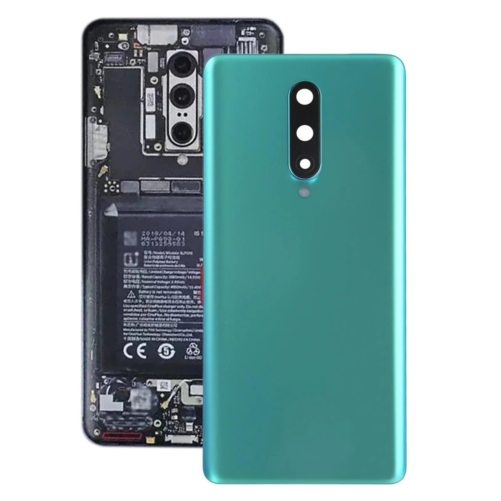 Mozomart Battery Door Back Panel Housing for Oneplus 8 : Green - Zeespares.in