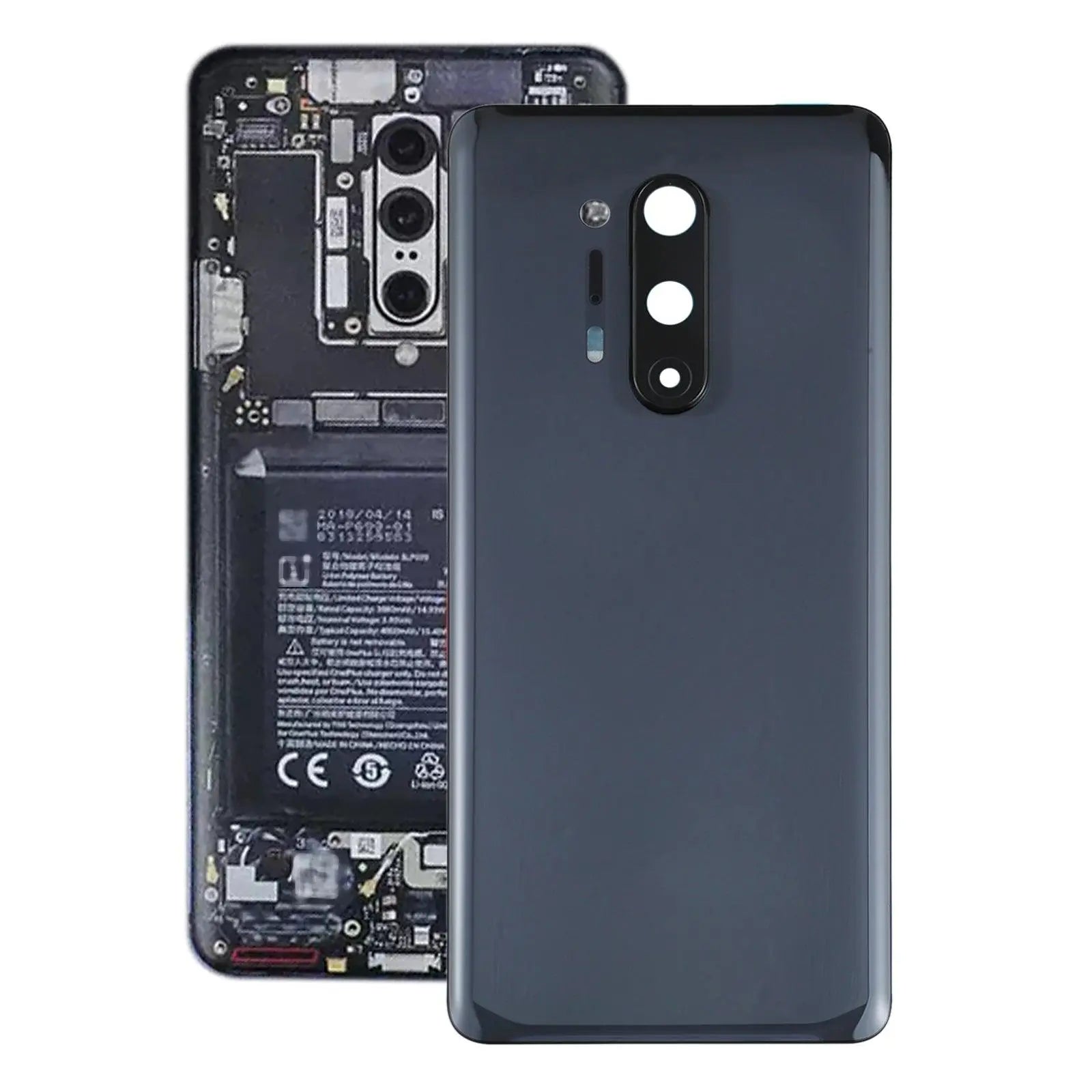 Mozomart Battery Door Back Panel Housing for Oneplus 8 Pro : Black - Zeespares.in