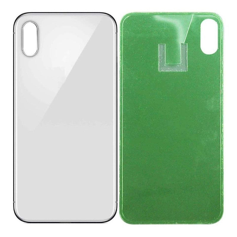 Back Panel Glass for Apple Iphone XS (With Proper Color) Silver
