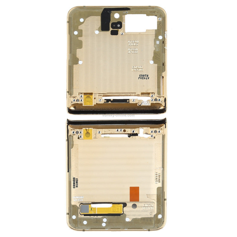 LCD Frame Middle Chassis for Samsung Galaxy Z Flip YellowGold