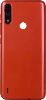 Mozomart Battery Door Back Panel Housing for Motorola Moto E7 Power : Coral red Mozomart