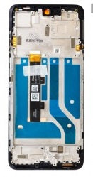 OLED Lcd Display Combo Folder with Frame for Motorola Moto Edge 20 Lite Black