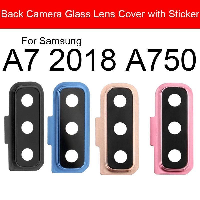 Mozomart Back Camera Glass Lens With Frame for Samsung Galaxy A7 2018 A750 Gold - Zeespares.in