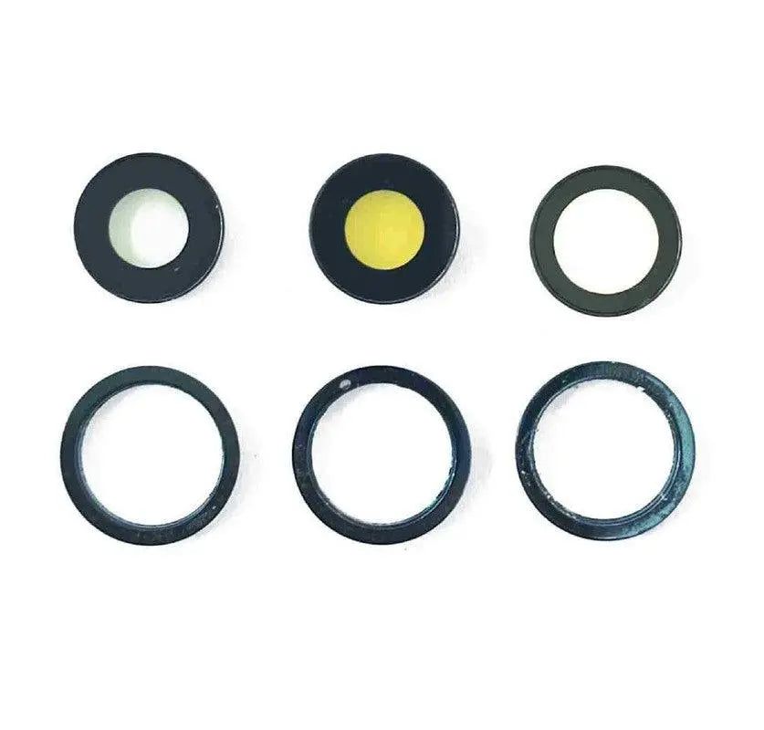 Mozomart Back Camera Glass Lens with Frame for Apple i-Phone 12 Pro : Black - Zeespares.in