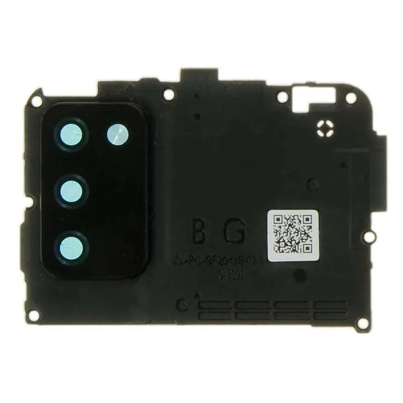 Mozomart Back Camera Glass Lens With Frame for Samsung Galaxy A02s Black - Zeespares.in