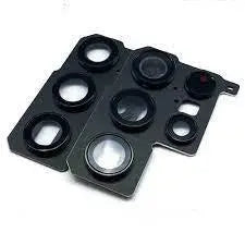 Mozomart Back Camera Glass Lens With Frame for Samsung Galaxy S22 Ultra Black - Zeespares.in