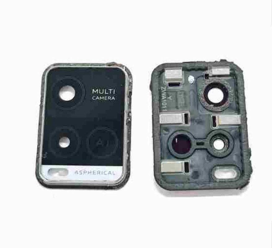 Mozomart Back Camera Glass Lens with Frame for Vivo Y21 (2020) : Silver - Zeespares.in