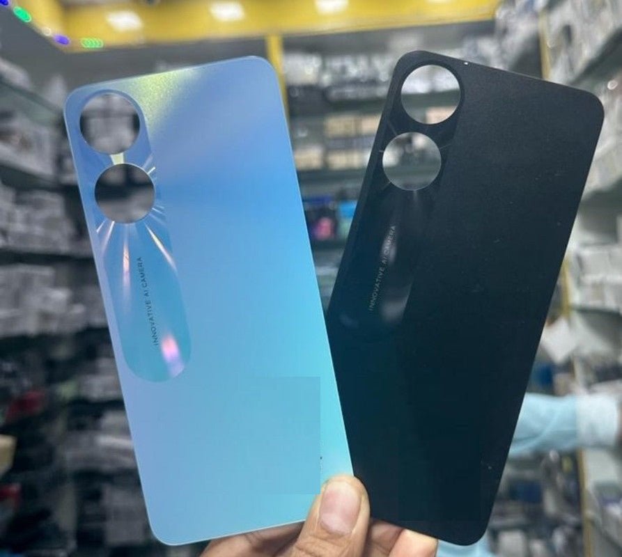 Mozomart Back Panel for Oppo A58 Black - Zeespares.in