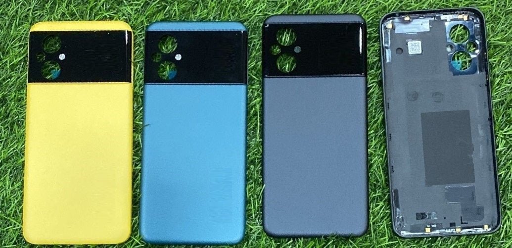 Mozomart Back Panel for Poco M4/M5 Black - Zeespares.in