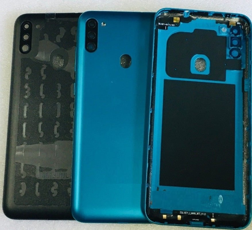 Mozomart Back Panel for Samsung M11  Black - Zeespares.in