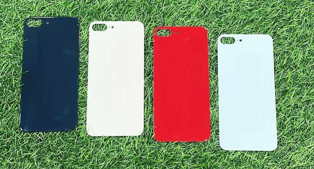 Mozomart Back Panel Glass for iPhone 8G Plus : Silver - Zeespares.in