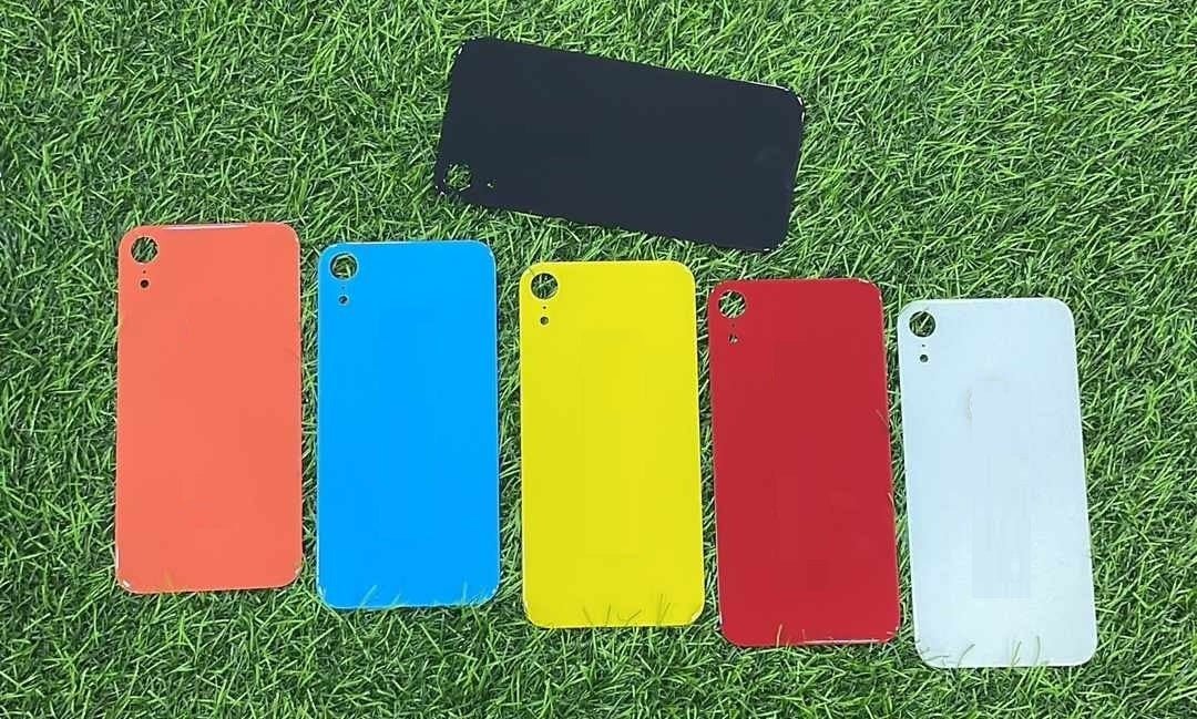 Mozomart Back Panel Glass for iPhone XR : Yellow - Zeespares.in