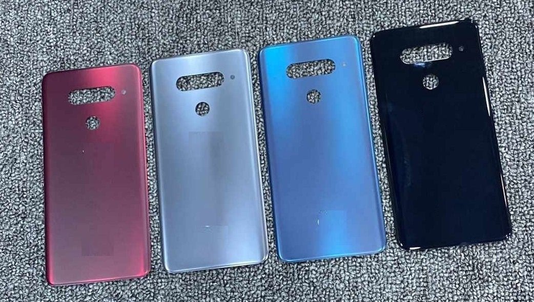Mozomart Back Panel Glass for LG V40 : Red - Zeespares.in