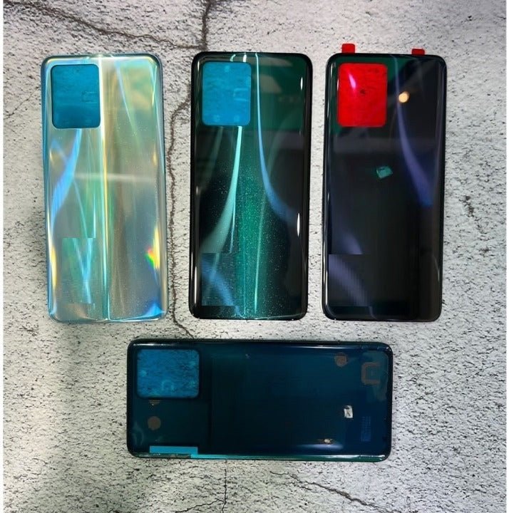Mozomart Back Panel Glass for Realme 9 pro Plus Black - Zeespares.in