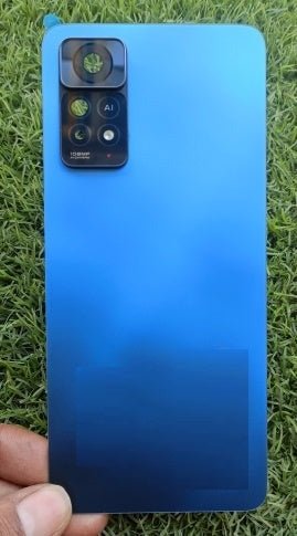 Mozomart Back Panel Glass for Redmi Note 11 Pro Plus 5G : Blue - Zeespares.in
