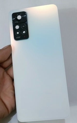 Mozomart Back Panel Glass for Redmi Note 11 Pro Plus 5G India : Phantom White - Zeespares.in