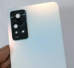 Mozomart Back Panel Glass for Redmi Note 11 Pro Plus 5G India : Phantom White - Zeespares.in
