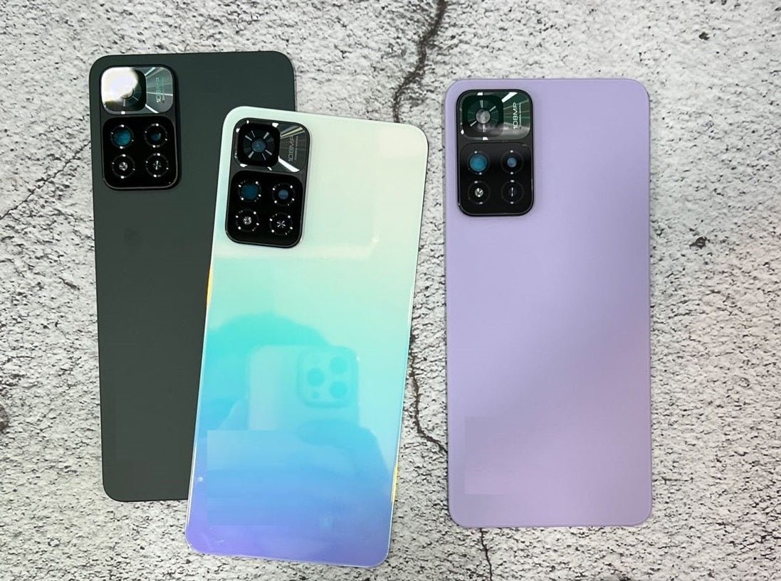 Mozomart Back Panel Glass for Xiaomi 11i Hypercharge Black - Zeespares.in