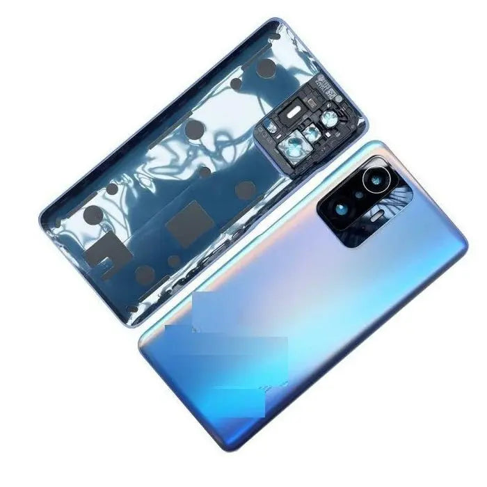 Mozomart Back Panel Glass for Xiaomi Mi 11T Pro - Celestial Magic (Blue) - Zeespares.in