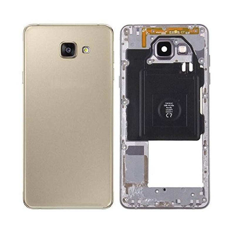 Mozomart Back Panel Housing Body for Samsung Galaxy A7 2016 Gold - Zeespares.in