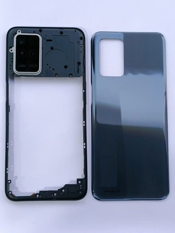 Mozomart Back Panel Housing for Realme 8 Black - Zeespares.in
