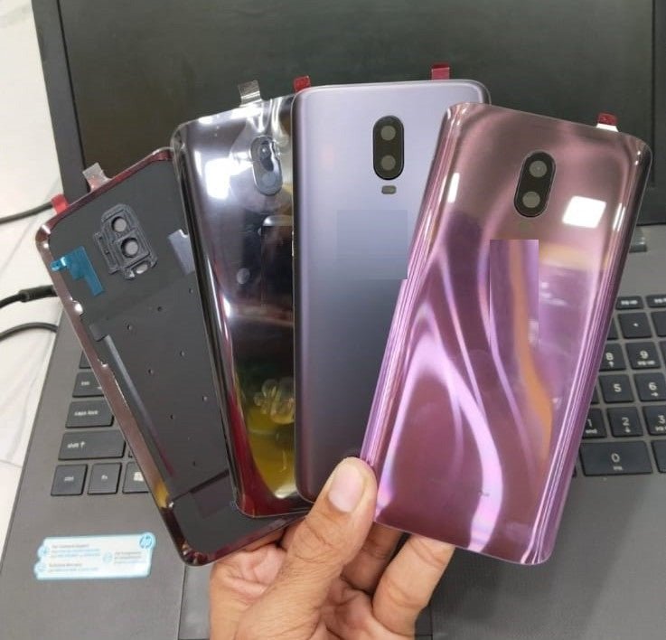 Mozomart Back Panel with Camera Lens for Oneplus 6T  Red - Zeespares.in