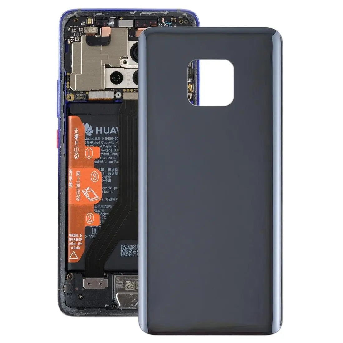 Mozomart Battery Door Back Panel Housing for Huawei Mate 20 Pro : Black - Zeespares.in