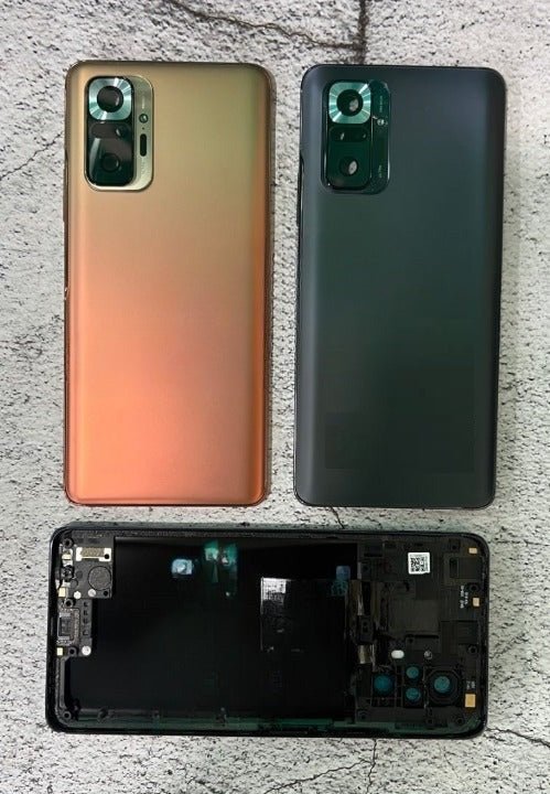 Mozomart Battery Door Back Panel Housing for Xiaomi Redmi Note 10 Pro : Black - Zeespares.in