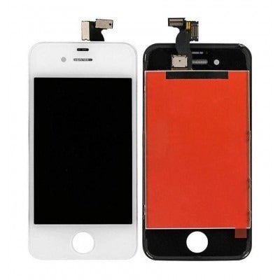 Mozomart Lcd Display Folder for Apple iPhone 4 White - Zeespares.in