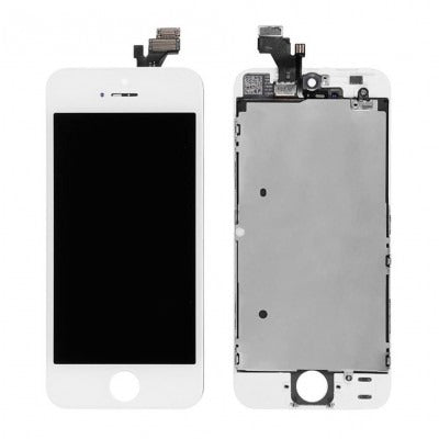 Mozomart Lcd Display Folder for Apple iPhone 5 White - Zeespares.in