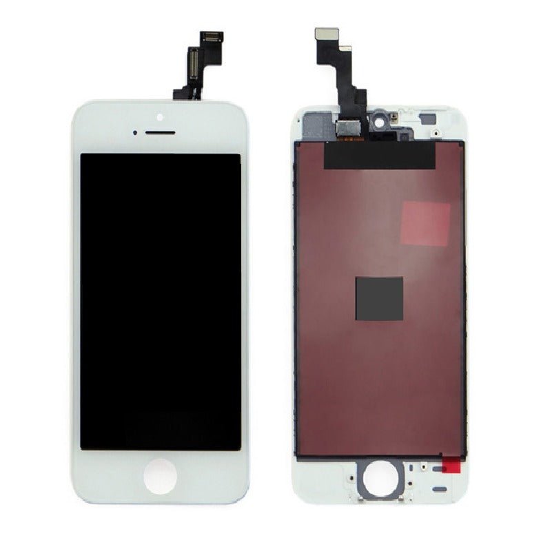 Mozomart Lcd Display Folder for Apple iPhone 5c White - Zeespares.in