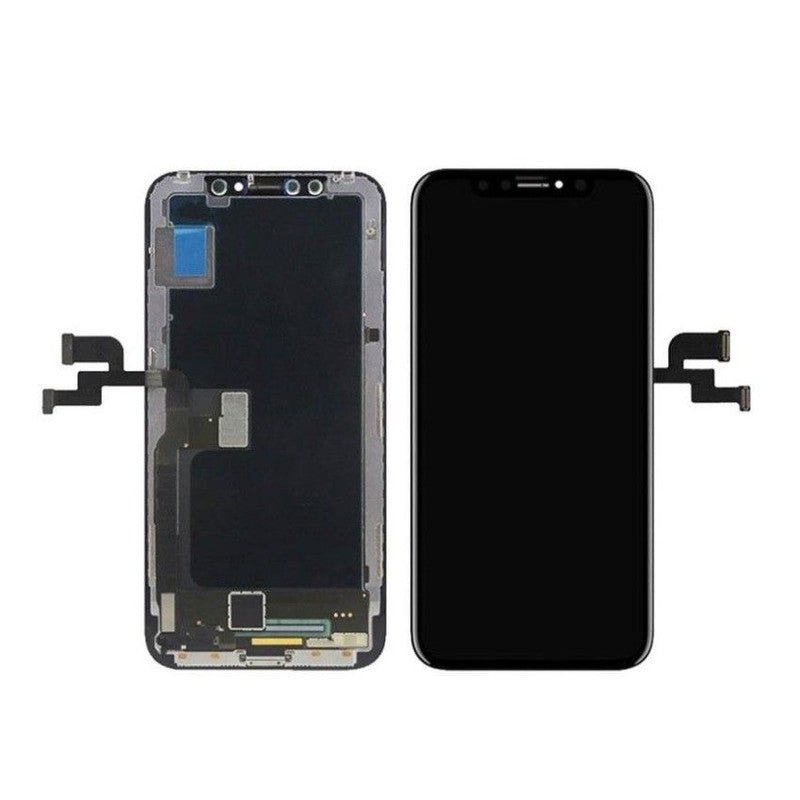 Mozomart Lcd Display Folder for Apple iPhone X OLED Black - Zeespares.in