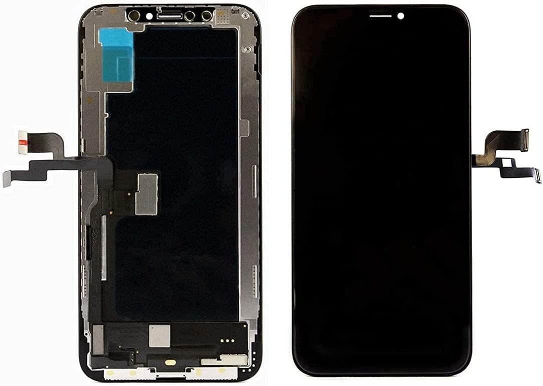 Mozomart Lcd Display Folder for Apple iPhone XS OG Black - Zeespares.in