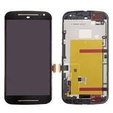 Mozomart Lcd Display Folder for Motorola Moto G2 Black - Zeespares.in