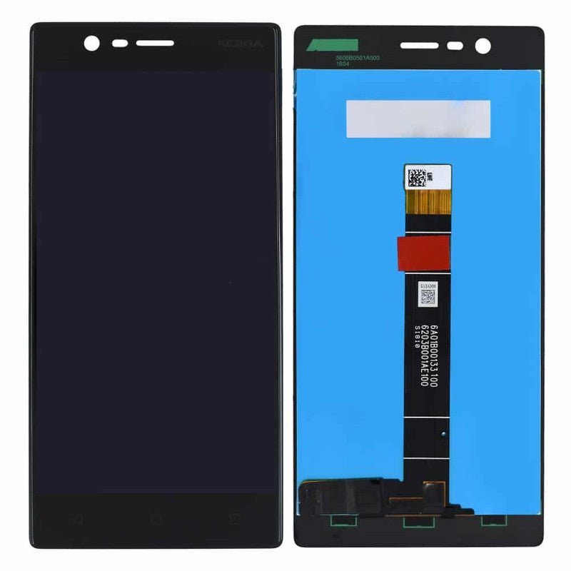 Mozomart Lcd Display Folder for Nokia 3 Black - Zeespares.in
