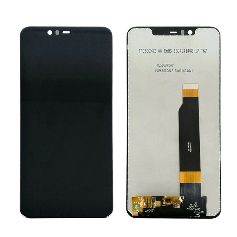 Mozomart Lcd Display Folder for Nokia 5.1 Black - Zeespares.in