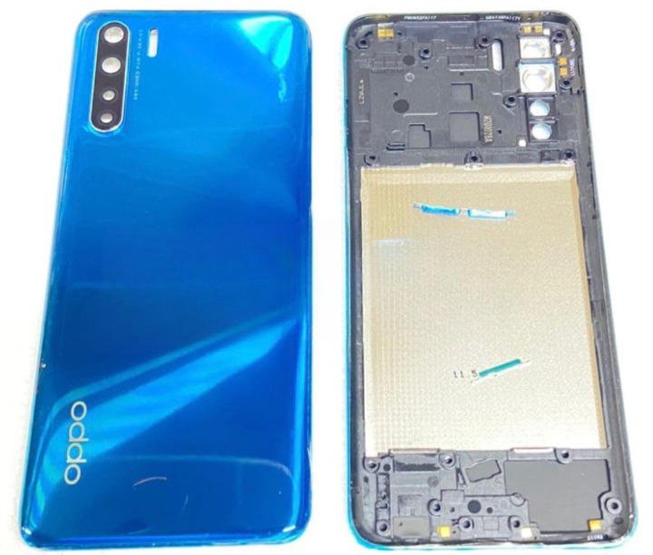 Mozomart Lcd Display Middle Frame for Oppo A17 Black - Zeespares.in