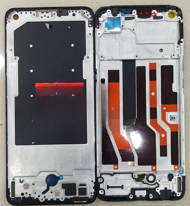 Mozomart Lcd Display Middle Frame for Oppo Reno 3 Pro Black - Zeespares.in