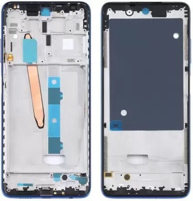 Mozomart Lcd Display Middle Frame for Poco X3 Blue - Zeespares.in