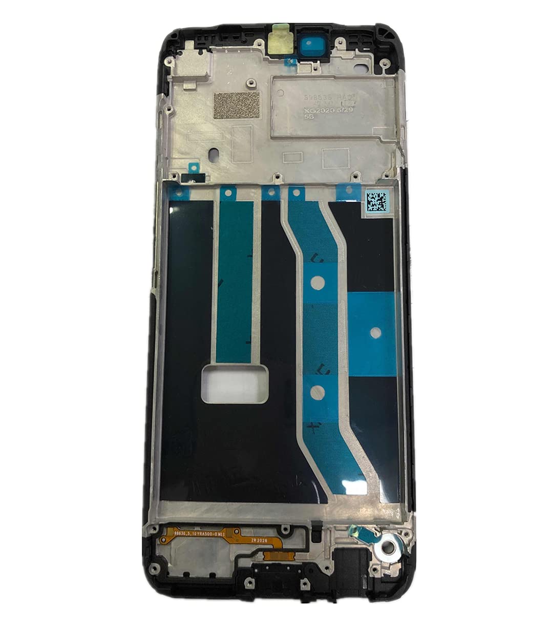 Mozomart Lcd Display Middle Frame for Realme C15 Black - Zeespares.in