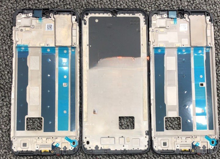 Mozomart Lcd Display Middle Frame for Vivo Y30 Black - Zeespares.in