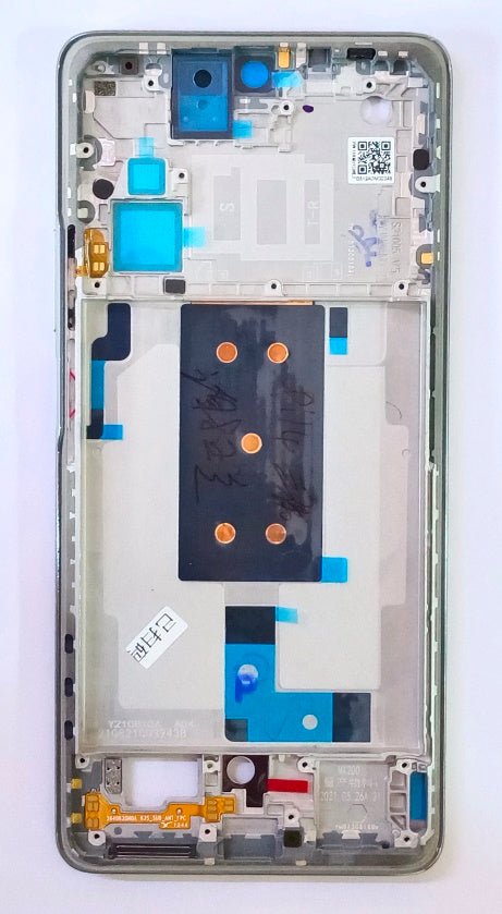 Mozomart Lcd Display Middle Frame for Xiaomi Mi 11T Pro : Silver - Zeespares.in