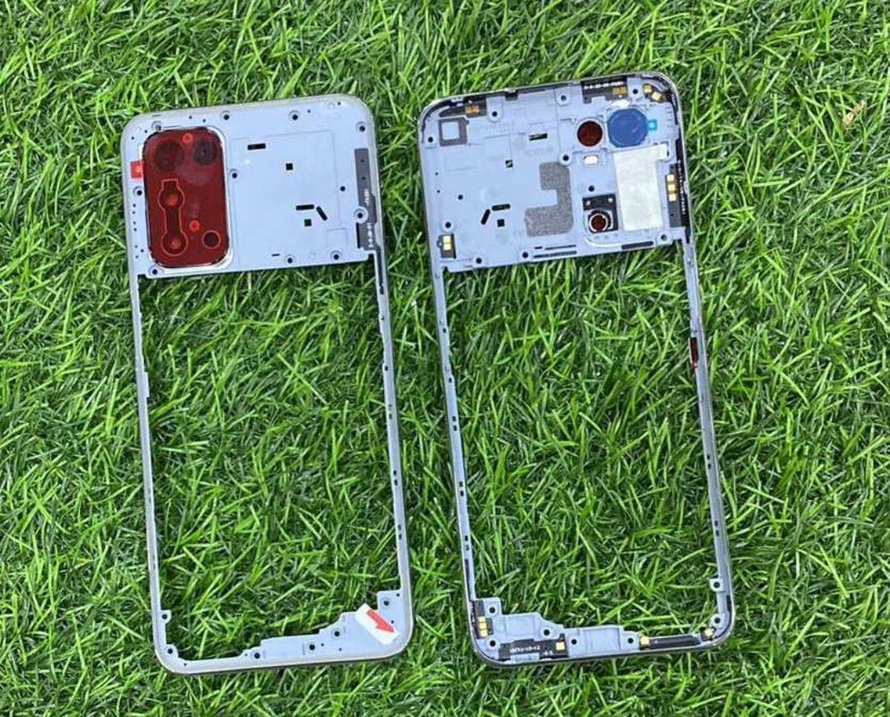 Mozomart Lcd Display Middle Frame Out Ring for Oppo A55 5G White - Zeespares.in