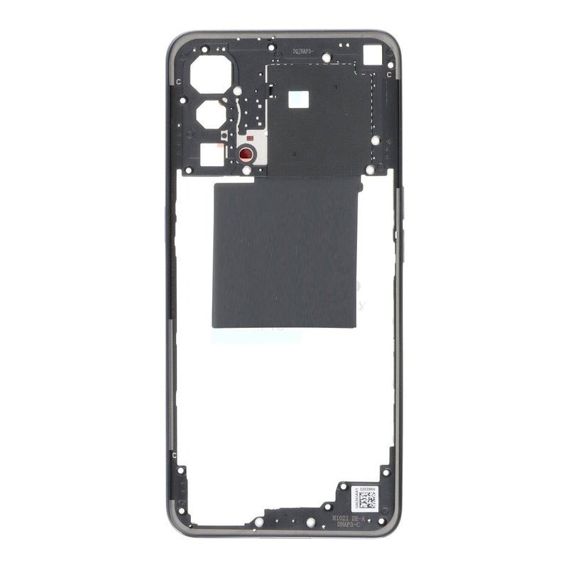 Mozomart LCD Middle Frame Out Ring with NFC Keys for Oneplus Nord CE Black - Zeespares.in